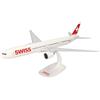 Herpa Modello di Aereo Swiss International Air Lines Boeing 777-300ER Scala 1:200 - Snap-Fit, Pezzo da Collezione, Miniatura Deco, Statuetta con Supporto in plastica
