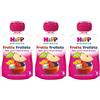 HiPP Biologico Fruta Frullata Mela, Pesca e Frutti di bosco 3x90 g Sciroppo
