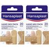 Hansaplast Cerotti Hand Mix Pack, flessibili per mani e dita, 20 pezzi in 5 formati 2x1 St