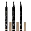 ASTRA Make-UP Geisha Brows Micro Precision Pen - Penna Sopracciglia Effetto 3D Tonalità 01 3x1 St