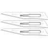 GIMA Lame Gima Inox N. 11 Sterili 3x100 St