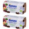 Humana NaturCare Omogeneizzato Biologico Prugna (Con Mela) 2x200 g