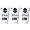 Nivea Men Sensitive Gel Detergente Viso XXL 150 ml, viso uomo in maxi formato per 5x protezione dalle irritazioni, Skincare con Complesso VitaminPRO idratante pelli sensibili 3x150 ml