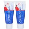 Curaprox Kids Toothpaste Strawberry Flavor 950Ppm 2x10 ml