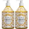 Le Maioliche Sapone Liquido Ambra e Gelsomino Linea Adriatico 2x500 ml