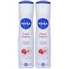 Nivea Fresh Cherry Derma Active Deo Spray 2x150 ml