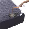 BEDLORE Coprimaterasso Matrimoniale Impermeabile 160x190 cm, Blu