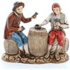Moranduzzo Set Giocatori di Carte - Scala 1:22 per Presepe da 8 cm - STANDARD 8 - Statuine Indistruttibili, Dipinte a Mano, Stile '700, Prodotto Ufficiale, Made in Italy, Scultore M. Landi