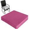 Generico Cuscino per Sedia con Rialzo, Cuscino del Sedile Antiscivolo Spesso per Pavimento, per Anziani, Cuscini per Sedili da Esterno per Adulti, per Ufficio, Sedia a Rotelle,Rose Red,50x50x8cm