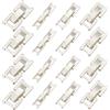 SUNNYCLUE 1 scatola 4 misure 16 pezzi 16mm Argento Fermaglio Pieghevole In Ottone Fermagli Pieghevoli Alla Rinfusa In Metlega Bianco Placcato Maglie Orologio CHISusura Estensore Fermagli Pieghevoli pe