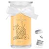 JewelCandle JuwelKerze L'ananas Orecchini in argento - Candela portagioie 80 ore - grande candela profumata in barattolo con profumo fruttato - Candela con gioielli - Regali per donne