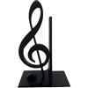 Virelynx Fermalibri a forma di chiave di violino con stampa 3D, organizer per mensole con note musicali, antiscivolo, moderno, con supporto stabile, robusto tema musicale