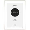 Komar, Cornice portafoto in Legno Bianco, 50 x 70 cm, con Vetro Acrilico Altamente Trasparente
