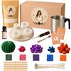 Alice's candle making Alice's candle makig, Kit per Fabbricazione Candele; kit di fabbricazione della candela,Creazione di Candele,Cera di soia,Kit Candele fai da te