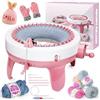 DoubleCare Macchina Maglieria 40 Aghi, Telaio Intelligente Rotativo a Doppia Faccia, Regalo per Adulti e Bambini, Fai da Te Sciarpe, Cappelli, Calze (con Lana), Adatta per Principianti ed Esperti