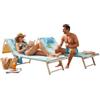 l&j Telo Mare Piscina in Microfibra con Angoli Elasticizzati Pratico E Leggero Tasche Laterali Comode E Cuscino Gonfiabile Coprilettino Sdraio Tinta Unita E Fantasie 190x70 cm (7)