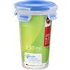 Emsa 508551 rotonda contenitore di alimento con coperchio, 0.35 litri, trasparente / blu, Clip & Chiudi