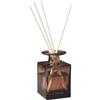 OHEETU Flacone diffusore quadrato in vetro ambrato da 150 ml, vuoto, ricaricabile, per aromaterapia, accessorio per la casa e l'ufficio