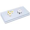 OLYCRAFT 2pz 20.3x10cm Piastrelle Rettangolari In Vetro A Specchio Spessore 2.5mm Specchi Decorativi In Vetro Specchio Piatto Portacandele per Parete Tavolo Matrimonio Mobile Centrotavola Fai Da Te