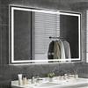 Ratsamee 80x100cm Specchio Bagno con Luce, 3 Colori Dimmerabili, Antiappannamento, Memoria, Touch Control, Montaggio a Parete - Specchio Trucco con Illuminazione