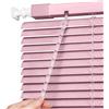 Generico Veneziana in Alluminio per Finestre, 40 60 70 90 100 110 140 160 170 190 200 215 cm Protezione dalla Luce e Visibilità Esterna, Kit di Fissaggio a Muro Incluso(Pink-4)