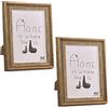 SIMDAO 2 cornici vintage in formato A4, 21 x 30 cm, in legno bronzo antico, da tavolo o da parete, per foto, certificati, poster, decorazione per la casa, regali per donne e uomini