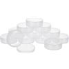BENECREAT 20PCS 5.5x1.8cm branello Rotondo di immagazzinaggio contenitori cilindrici Bead Bagagli contenitori Trasparenti Vite coperchi Contenitore per ombretto, Polvere, Gioielli e Piccoli Oggetti