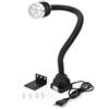 WUPYI2018 Lampada da lavoro a LED,5 W Magnete per lampada con base di montaggio magnetica e collo d'oca flessibile,Per torri a controllo numerico (stile 2)