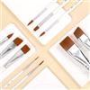 FdcLixuvol Face Paint Brush Set 10 pennelli per pittura viso Artist Brushes for Body Face Painting Body Art Make Up Set per pittura acrilica acquerello Gouache Halloween Cosplay