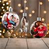 HOBULL Palline di Natale Personalizzate, 2025 Palla di Natale Personalizzata con Foto, Decorazioni Natalizie Albero Palline Foto Personalizzato Idee Regalo per Natalizie per Amici, Famiglia, Bambino