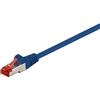Goobay 68276 Cavo patch CAT 6, S/FTP (PiMF), blu, 50 m - LSZH senza alogeni, rame