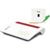 FRITZ! Router da tavolo, fibra ottica AON, Wi-Fi 6 (802.11ax), dual-band (2,4 GHz / 5 GHz), connessione Ethernet, colore bianco