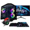 Nitropc PC desktop gaming NitroPC Pack Avancé - AMD Ryzen 5 3400G, Radeon Graphics, 16 GB RAM, 480 GB SSD, Windows 11 Pro
