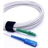 Elfcam - Cavo in fibra ottica da 100 m con connettori LC/APC e SC/UPC per FRITZ!Box, cavo patch in fibra ottica simplex monomodale 9/125 µm OS2, bianco (100 m)