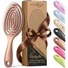 Flipfeld GmbH spazzola per capelli marQus Bio e spazzola districante senza effetto statico - color rosa