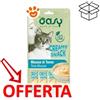 Oasy Cat Snack Creamy Mousse di Tonno - Confezione Da 4×15 Gr - CONFEZIONE RISPARMIO