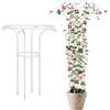 Generico 185cm Griglia Da Giardino - Supporti Verticali Stabili Per Piante Rampicanti - Traliccio A Ombrello Con Struttura A Gabbia - Per Vite Rosa Clematide Ortensie(White,D25cmxH65cm)