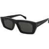 Gucci GG2020S 001 | Occhiali da Sole Graduati o Non Graduati | Prova Online | Plastica | Rettangolari | Nero | Adrialenti