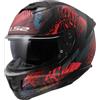 LS2, Casco Moto Integrale STREAM II JUNGLE Matt Black Pink Blue, M