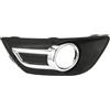 STQNXR griglie paraurti Per Citroen C4 2008 2009 2010 2011 Paraurti Anteriore Cromato Sinistro Destro Copertura Luce Fendinebbia Griglia Auto(Right Side 1pcs)