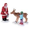 Lemax Reindeer Goodies, Set di 3 - Personaggi per Villaggio di Natale