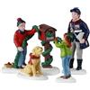 Lemax Mailbox Decorating, Set di 4 (Cod. 52522) - Accessori in Resina per Villaggi di Natale