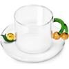 Tazza da Tè con Piattino Fruits and Flowers Ghianda e Lumaca Ichendorf Milano