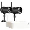 CHACON Kit videosorveglianza Wireless con 2 telecamere