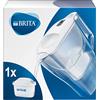 BRITA Caraffa Filtrante Aluna per acqua, Bianco (2.4l) - incl. 1 Filtro MAXTRA+ per la riduzione di cloro, calcare e impurità