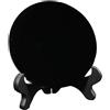 Disco di Ossidiana Nera Cerchio Disco Artigianato Auguri Home Office Decor Disco