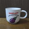 Rara tazza Naito Rune melanzane Demitasse retrò vintage ceramica da collezione