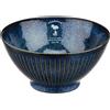 Snoopy Peanuts Snoopy Noodle Bowl Indigo 7,095 x 3,54 pollici Kaneshotouki...