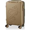 Valigia Snoopy Carry-on Double Rosters Beagle Scout Khaki 22 pollici HAP2285-...