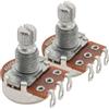 Musiclily Alpha A500K Mini Potenziometro Metrico Split Short Shaft 6,5mm Audio Taper Pot per Chitarra Elettrica Basso (Set di 10)